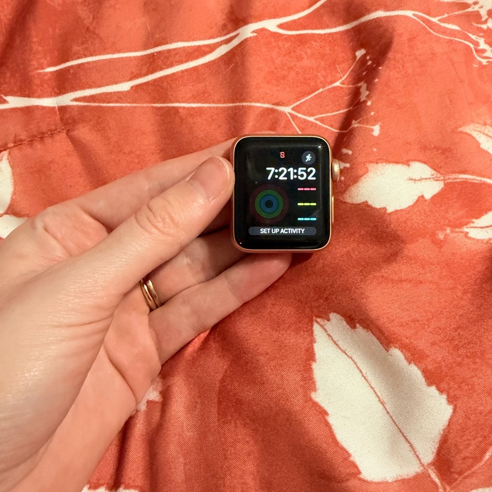 Smartwatch with Black and Silver Design